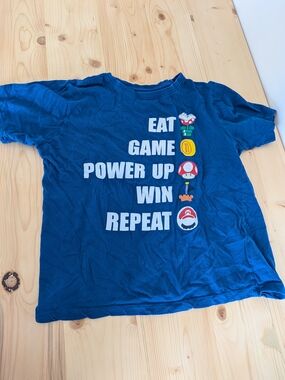 Nintendo Blue Super Mario Graphic Tee